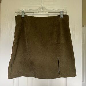 Large skirt, corduroy fabric